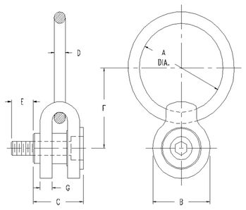 Actek Side Load Hoist Rings (Metric)