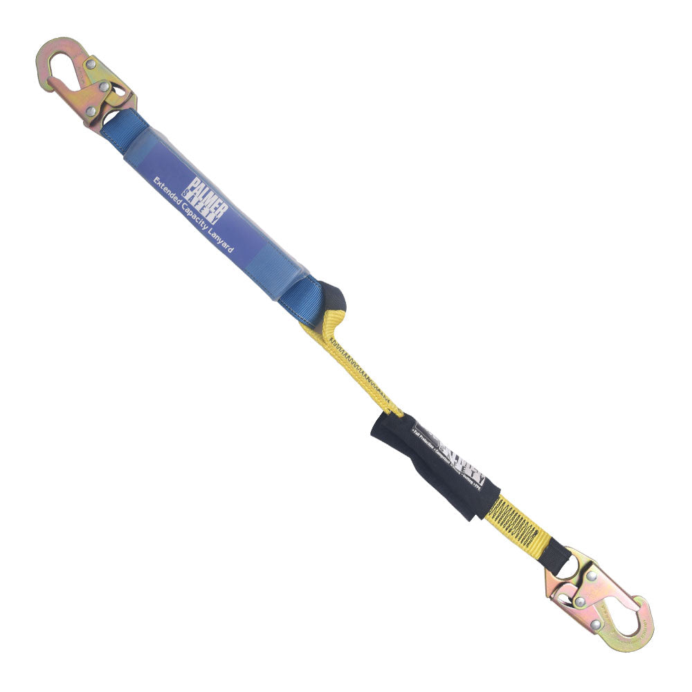Lanyard 3 ft. Shock Absorber, Small Hooks, Single Leg