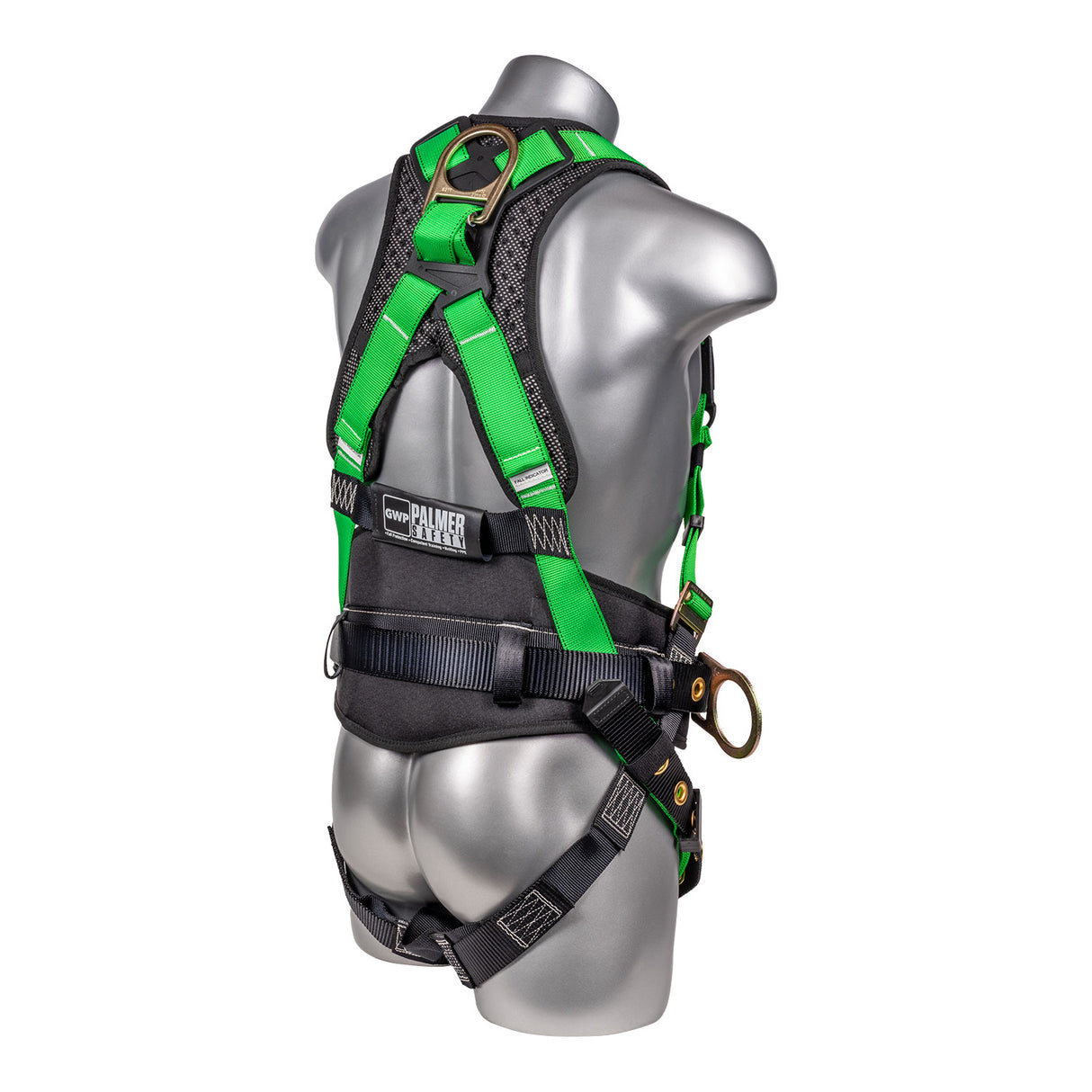 Hammerhead™ Series Harness 5pt., Padded Back, QCB Chest, Tongue & Buckle Leg Straps, SRL Back Plate, Positioning Belt with Side D-Rings