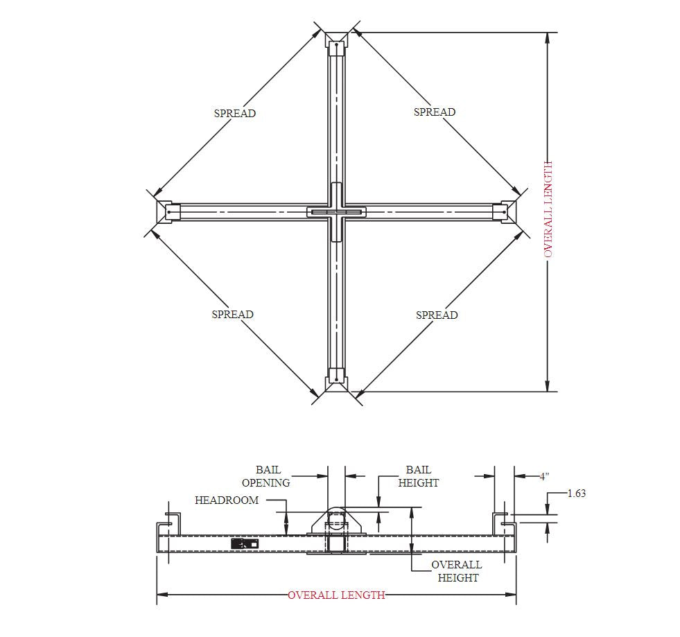 Peerless Four Point Sack Lifter Beam (CAD)