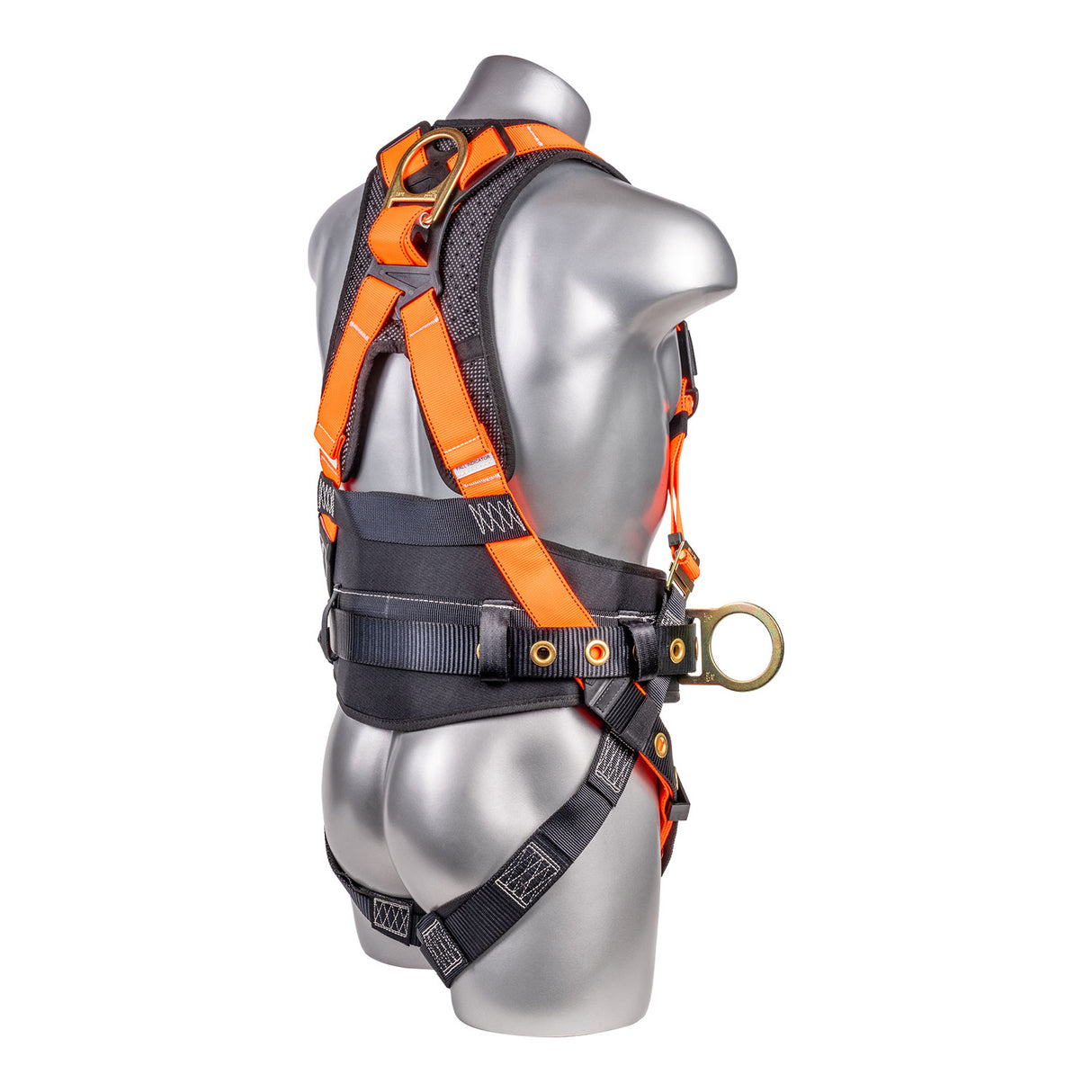 Hammerhead™ Series Harness 5pt., Padded Back, QCB Chest, Tongue & Buckle Leg Straps, SRL Back Plate, Positioning Belt with Side D-Rings