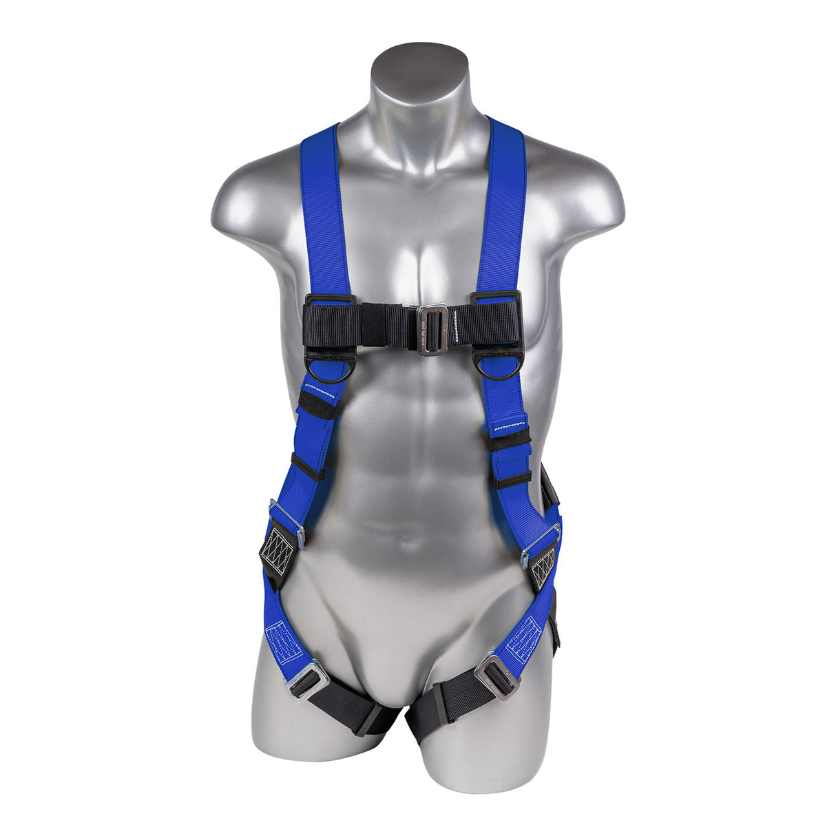 Mako™ Series Harness 5pt., Pass-Thru Legs, Back D-Ring, Blue