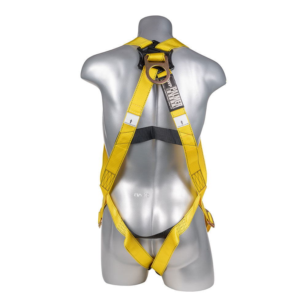 Harness 3pt., Pass-Thru Legs, Back D-Ring, Yellow