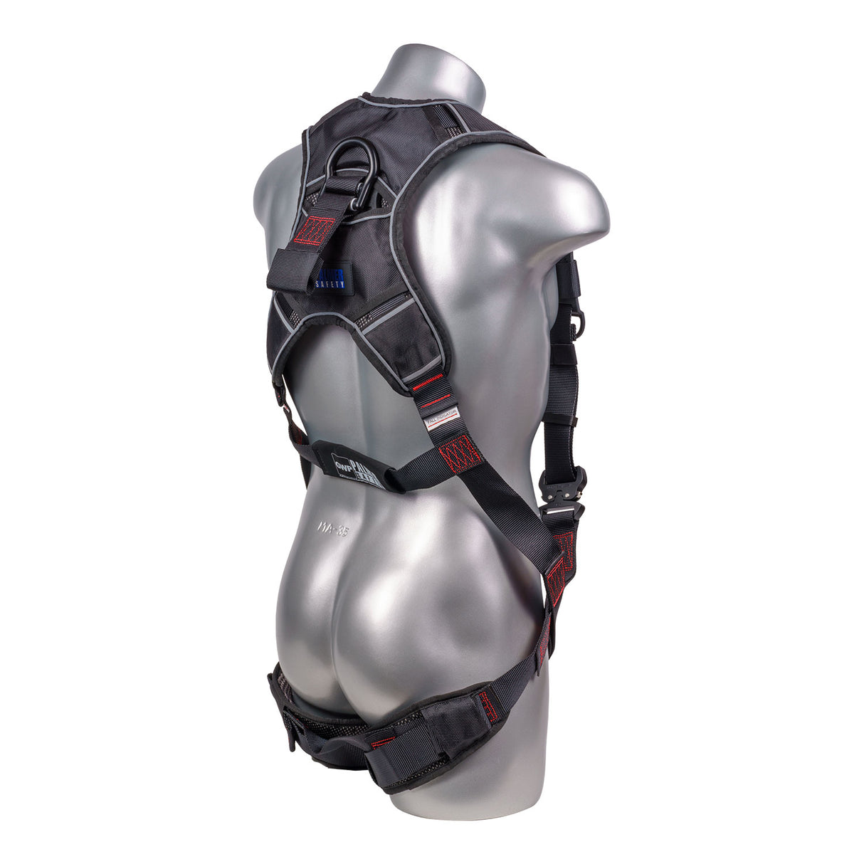 Akula™ Series Harness 5pt., Padded Back/Legs, QCB, Back D-Ring and SRL Back Plate, Black