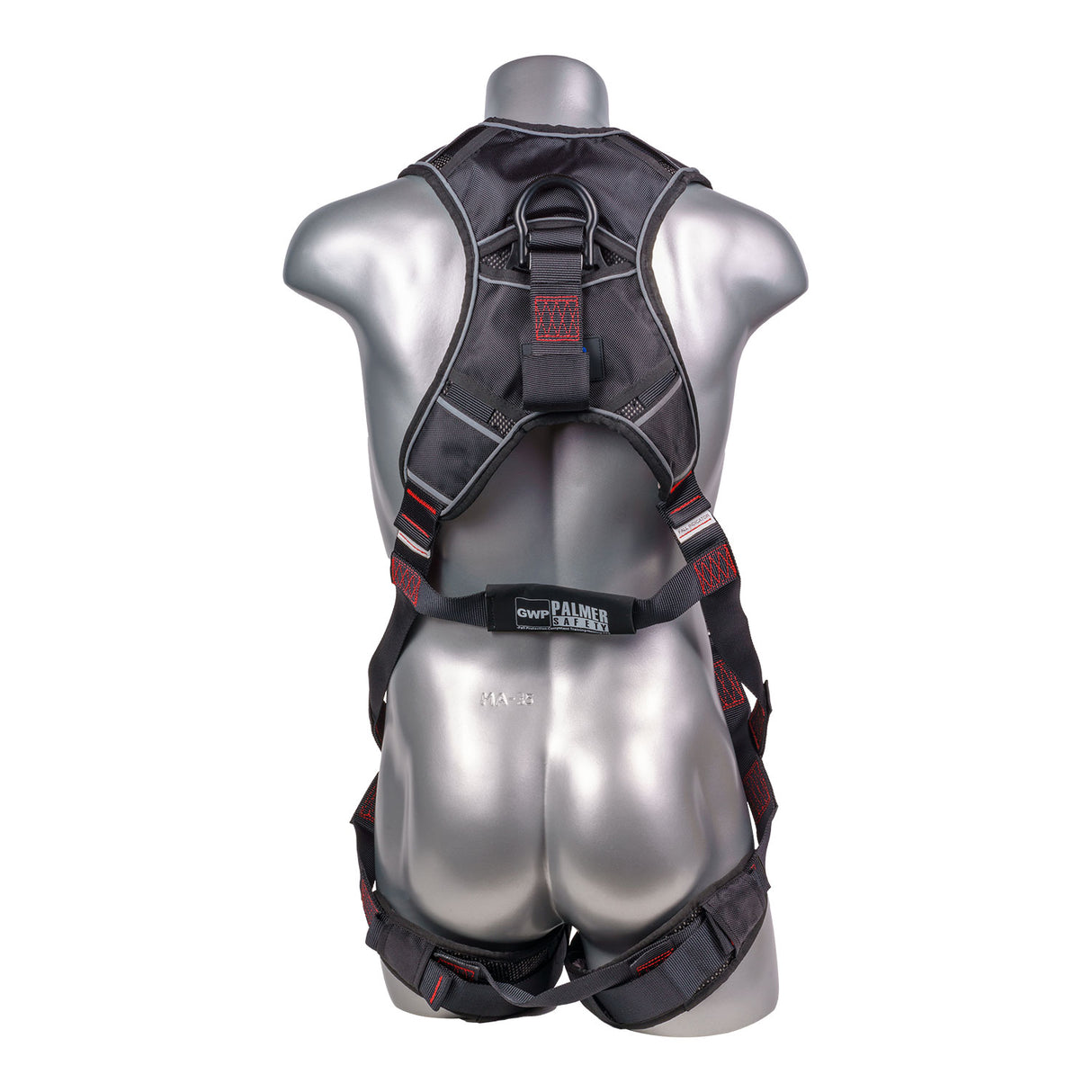 Akula™ Series Harness 5pt., Padded Back/Legs, QCB, Back D-Ring and SRL Back Plate, Black