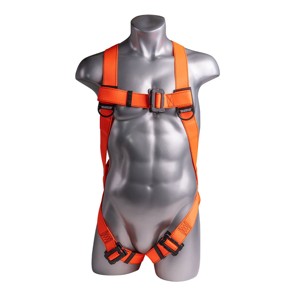 Stingray™ Series Harness 3pt., Dielectric Hardware, Loop D-Ring, Orange