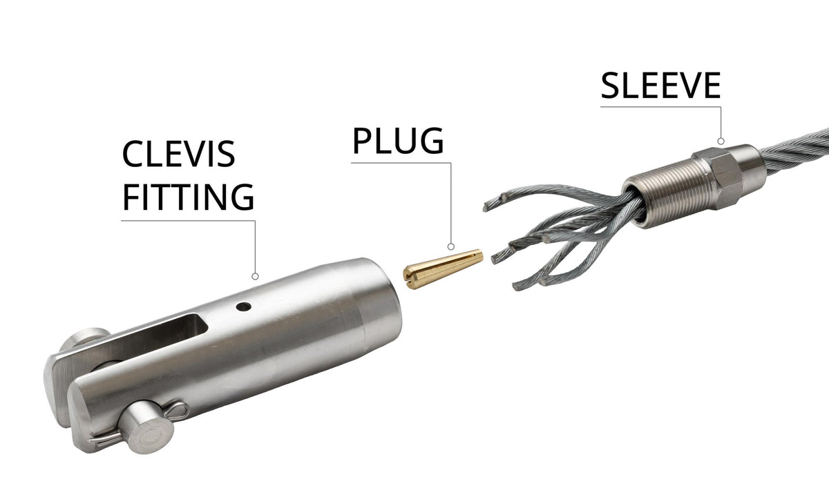 Clevis Socket Fitting (with Pin and Cotter Pin) PD Series