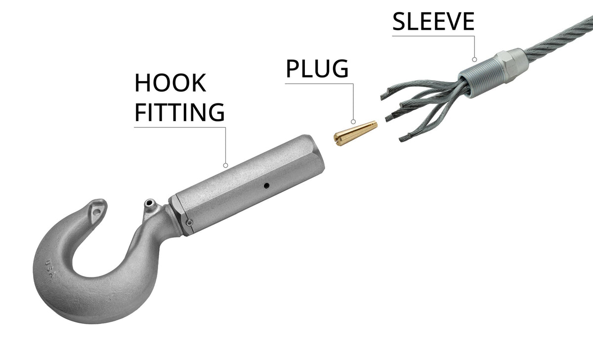 Swivel Hook Socket Fitting (Non-Roller Bearing)