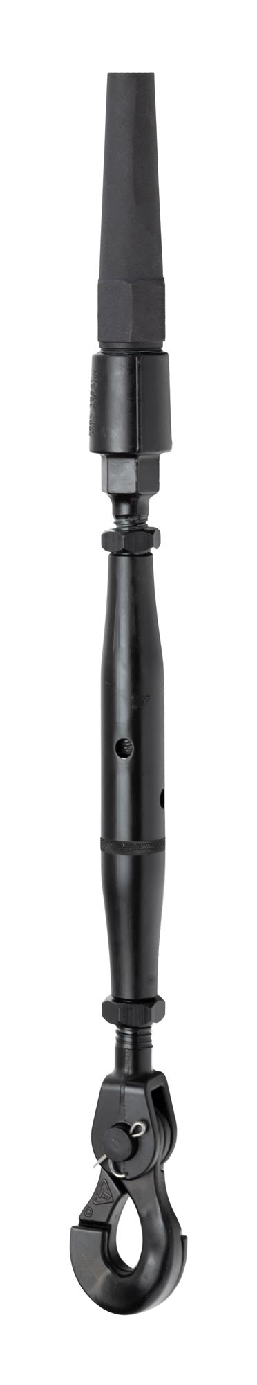 Closed Body Turnbuckle With Sister Hooks for Kevlar
