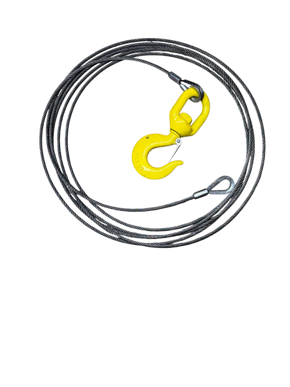 WINCH LINES WITH SWIVEL HOOK