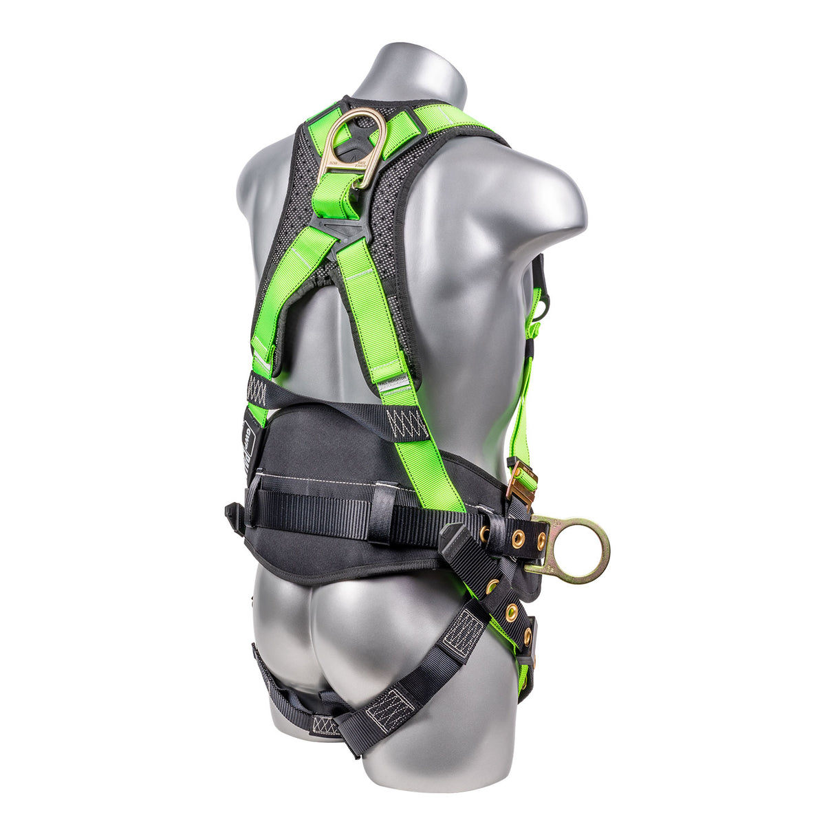 Hammerhead™ Series Harness 5pt., Padded Back, QCB Chest, Tongue & Buckle Leg Straps, SRL Back Plate, Positioning Belt with Side D-Rings
