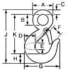 Alloy Eye Hooks Drawing