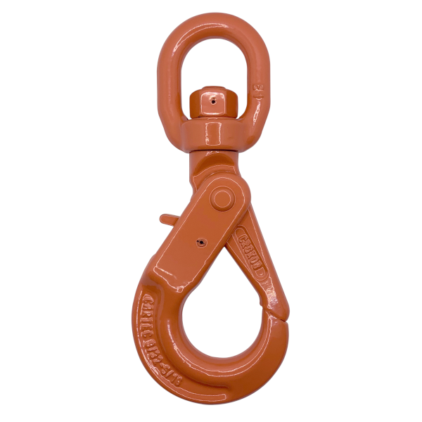 Grade 100 Self Locking Swivel Eye Hooks (For Overhead Lifting)