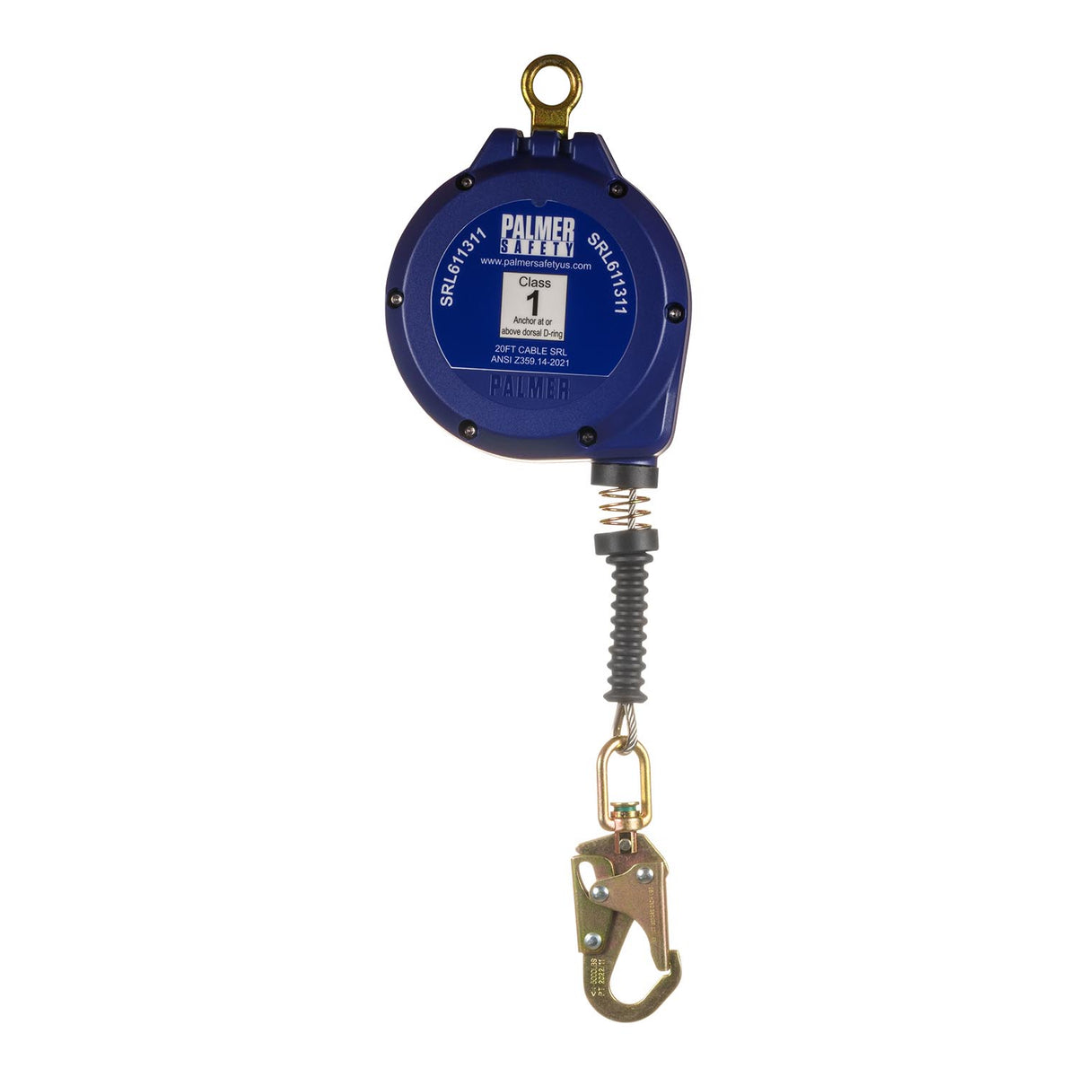 Edwards Wire Rope | BEAST™ Series 20’ SRL Galvanized Cable with Small Hook