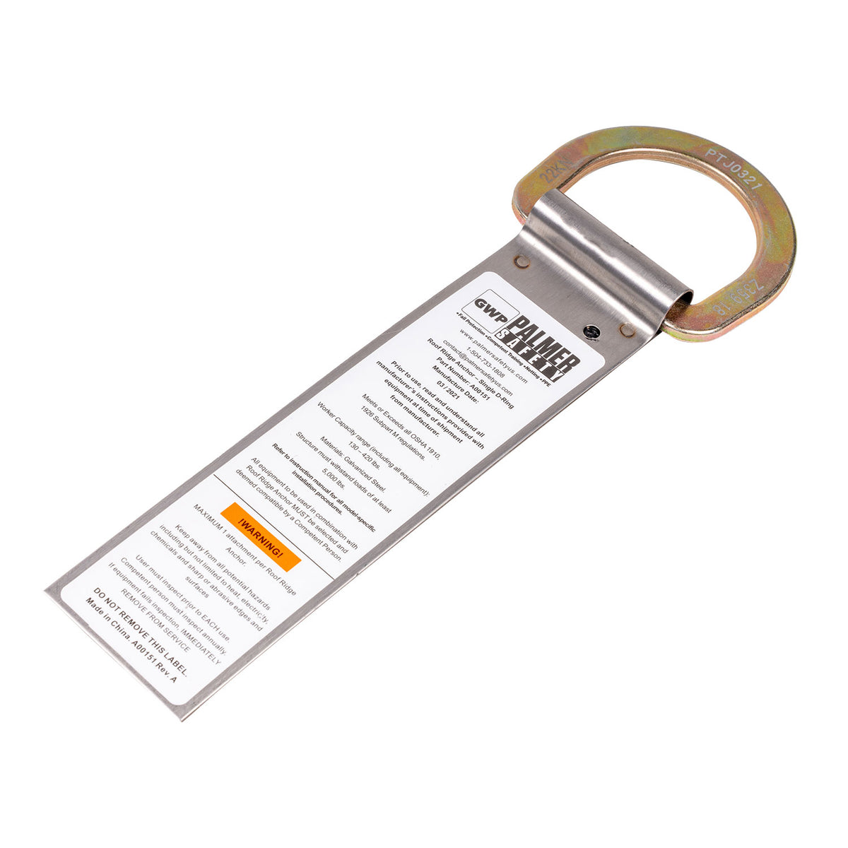 Ancored Rope Ridge Protector Edwards Wire Rope | Anchor Roof Ridge Single