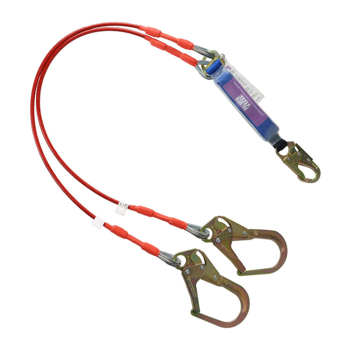 Edwards Wire Rope | 6 ft. Leading Edge Double Leg Cable Lanyard with ...