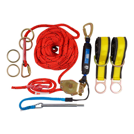 100 ft. Rope Horizontal Lifeline System - 4 Person