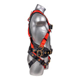 Hammerhead™ Series Harness 5pt., Padded  Back, QCB Chest, Tongue & Buckle Leg  Straps, SRL Back Plate, Positioning Belt with  Side D-Rings