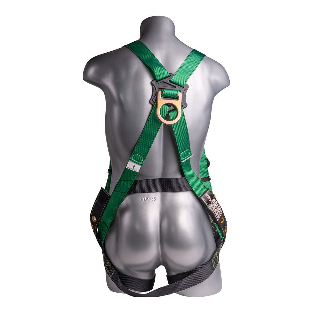 Mako™ Series Harness 5pt., Tongue and Buckle Leg Straps, Back D-Ring