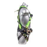 Hammerhead™ Series Harness 5pt., Padded  Back, QCB Chest, Tongue & Buckle Leg  Straps, SRL Back Plate, Positioning Belt with  Side D-Rings