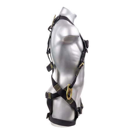Stingray™ Series FR Harness 5pt., QCB Chest and  H-Style Legs, SRL Back Plate and Side D-Rings,  Black