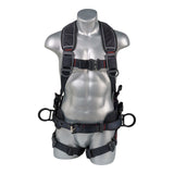 Akula™ Series Harness 5pt., Padded Back/Legs, QCB, SRL  Back Plate, Positioning Belt with Side D-Rings, Black