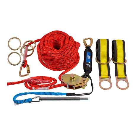 100 ft. Rope Horizontal Lifeline System - 4 Person