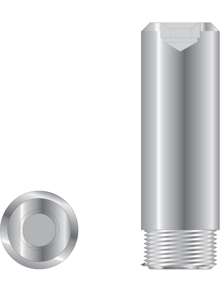 Replacement Clevis Pin with Broached Hex (6000 Series Swivels)
