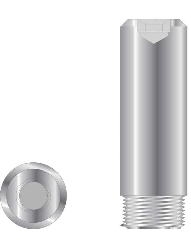 Replacement Clevis Pin with Broached Hex (6000 Series Swivels)
