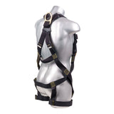 Stingray™ Series FR Harness 5pt., QCB Chest and  H-Style Legs, SRL Back Plate, Black