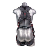 Akula™ Series Harness 5pt., Padded Back/Legs, QCB, Back  D-Ring and SRL Back Plate, Black