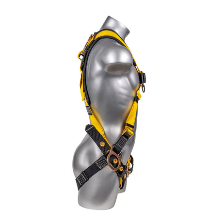 Hammerhead™ Series Harness 5pt., Padded  Back, Tongue and Buckle Leg Straps, SRL  Back Plate, Side D-Rings