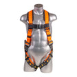 Harness 5pt., Padded Back, SRL Back Plate, QCB Chest, Tongue and Buckle Leg Straps,  Orange