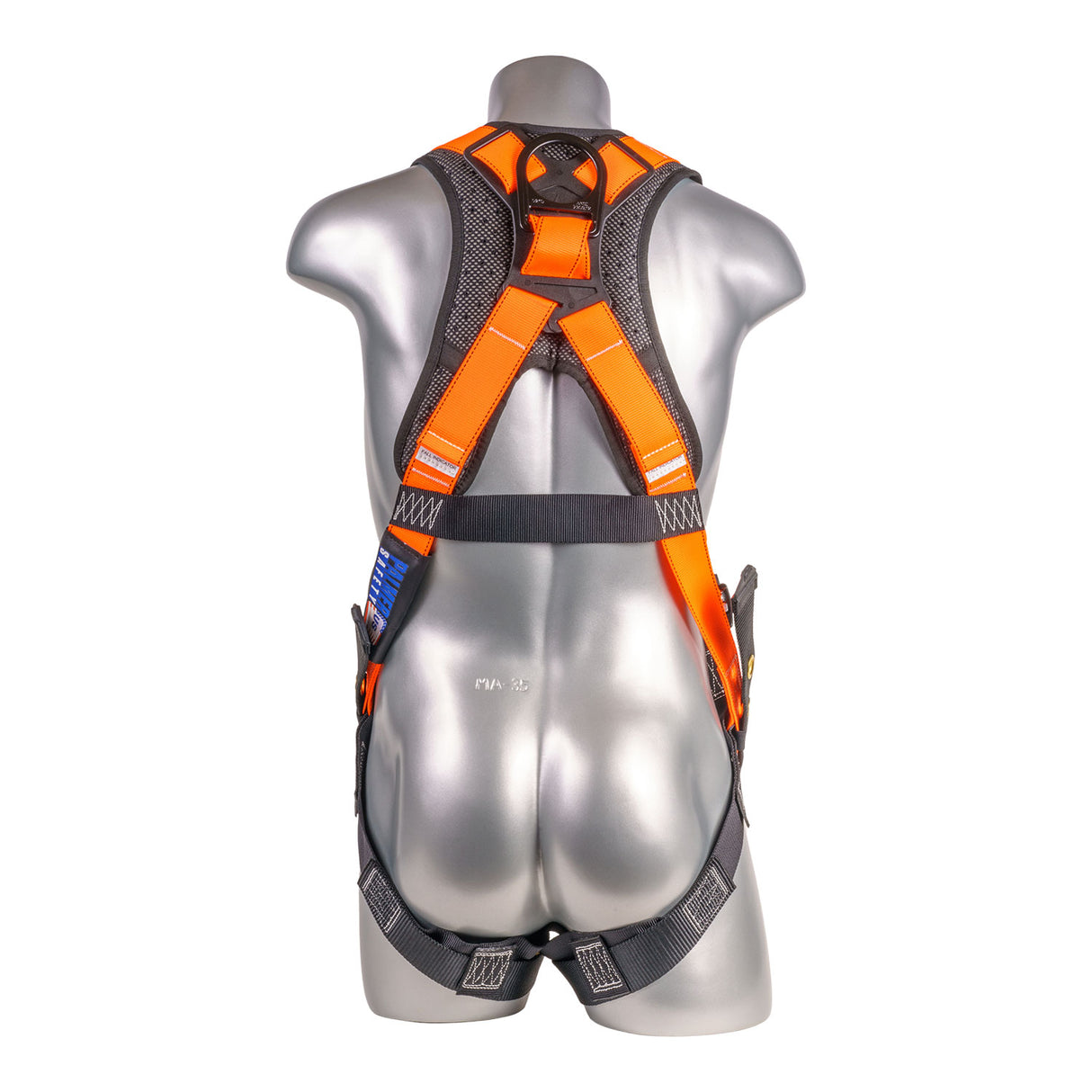 Harness 5pt., Padded Back, SRL Back Plate, QCB Chest, Tongue and Buckle Leg Straps,  Orange