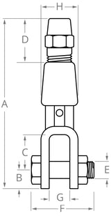 Radio Antenna Open End Fitting