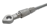 Machined Carabiner Eye Socket Fitting for Kernmantle Rope