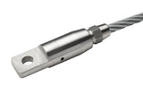 Machined Carabiner Eye Socket Fitting for Kernmantle Rope