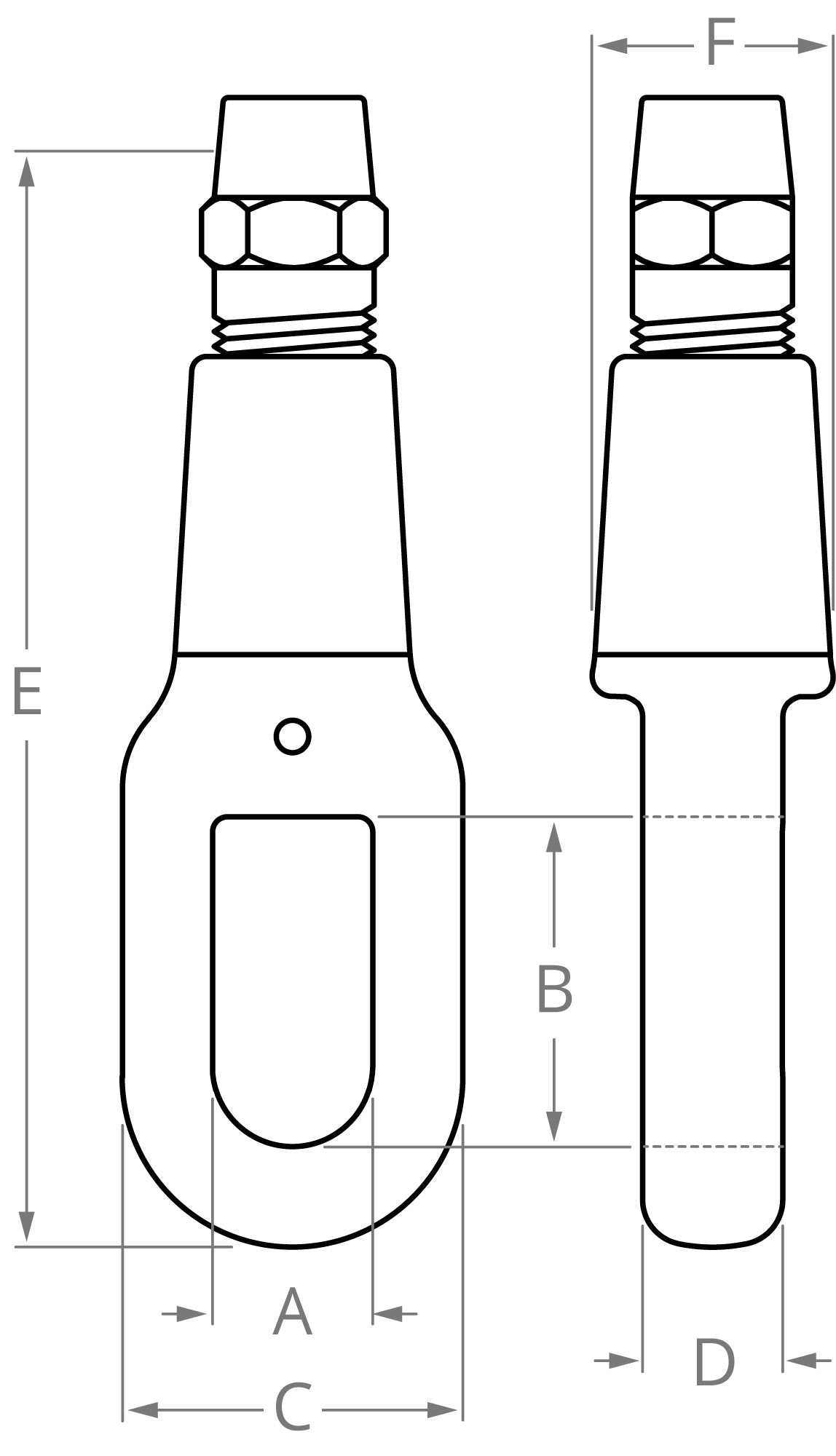 Oval Eye Socket Fitting