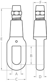 Oval Eye Socket Fitting