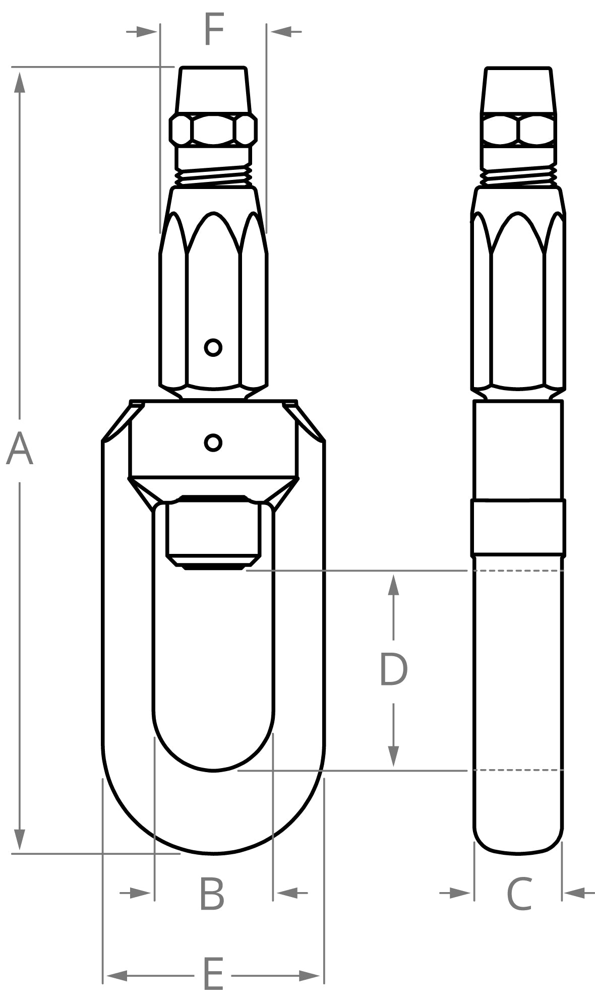 Oval Eye Swivel Socket Fitting (Non-roller Bearing) Y Series