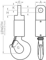 Eye & Hook Roller Bearing Swivel – Model 31
