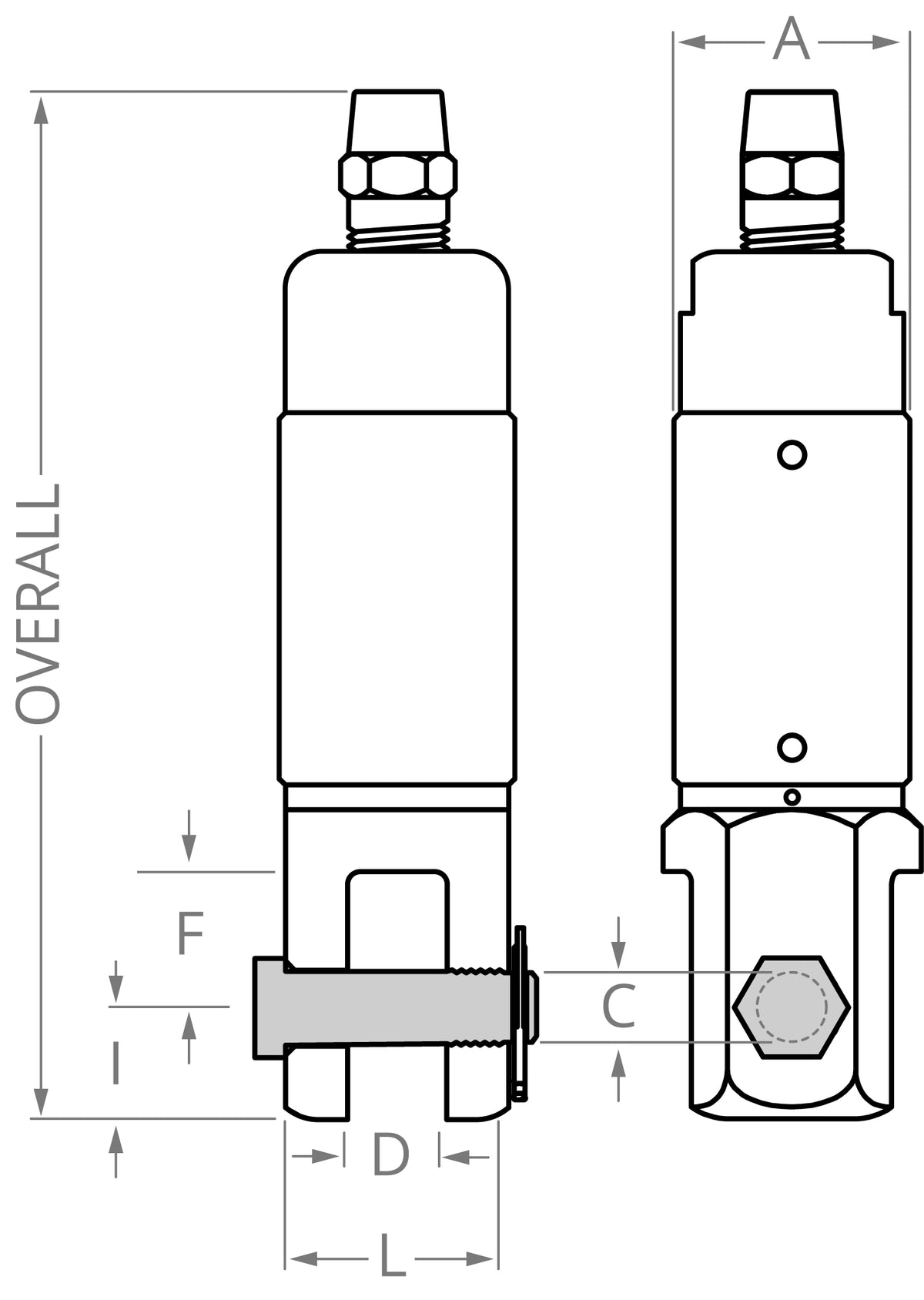 Swageless & Clevis Roller Bearing Swivel – Model 34