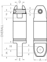 Clevis & Eye Sealed Swivel – Model SS-68