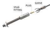 Coarse Thread Stud Socket Fitting (Longer/Wider)