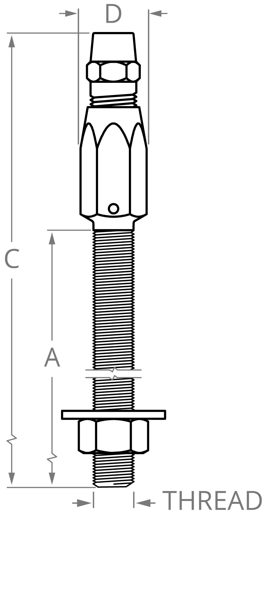 Fine Thread Stud Socket Fitting