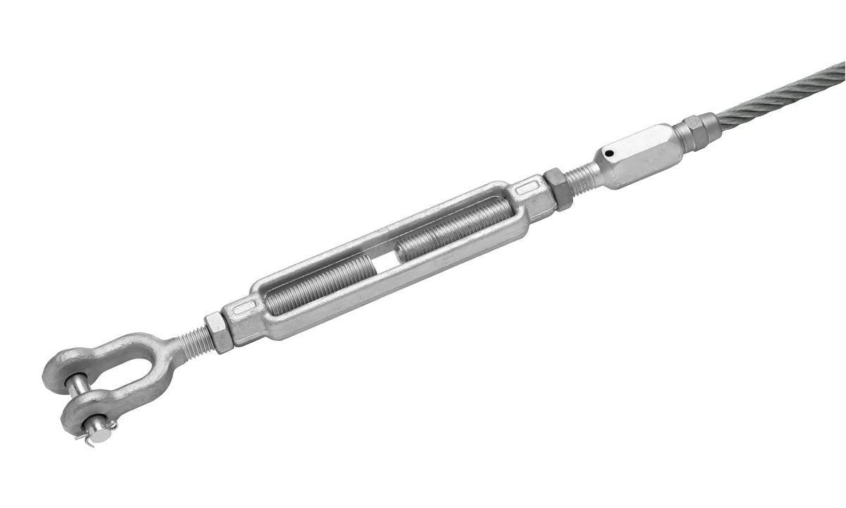 Open Body Clevis and Socket Turnbuckle