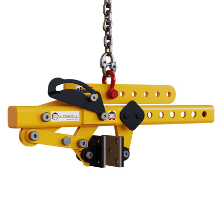 Caldwell Adjustable-Lift-Point Concrete Pressure Tong with Urethane Pads