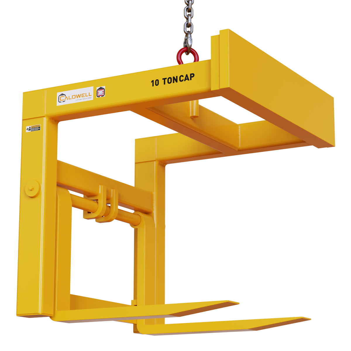 Caldwell Heavy-Duty Adjustable-Fork Pallet Lifter