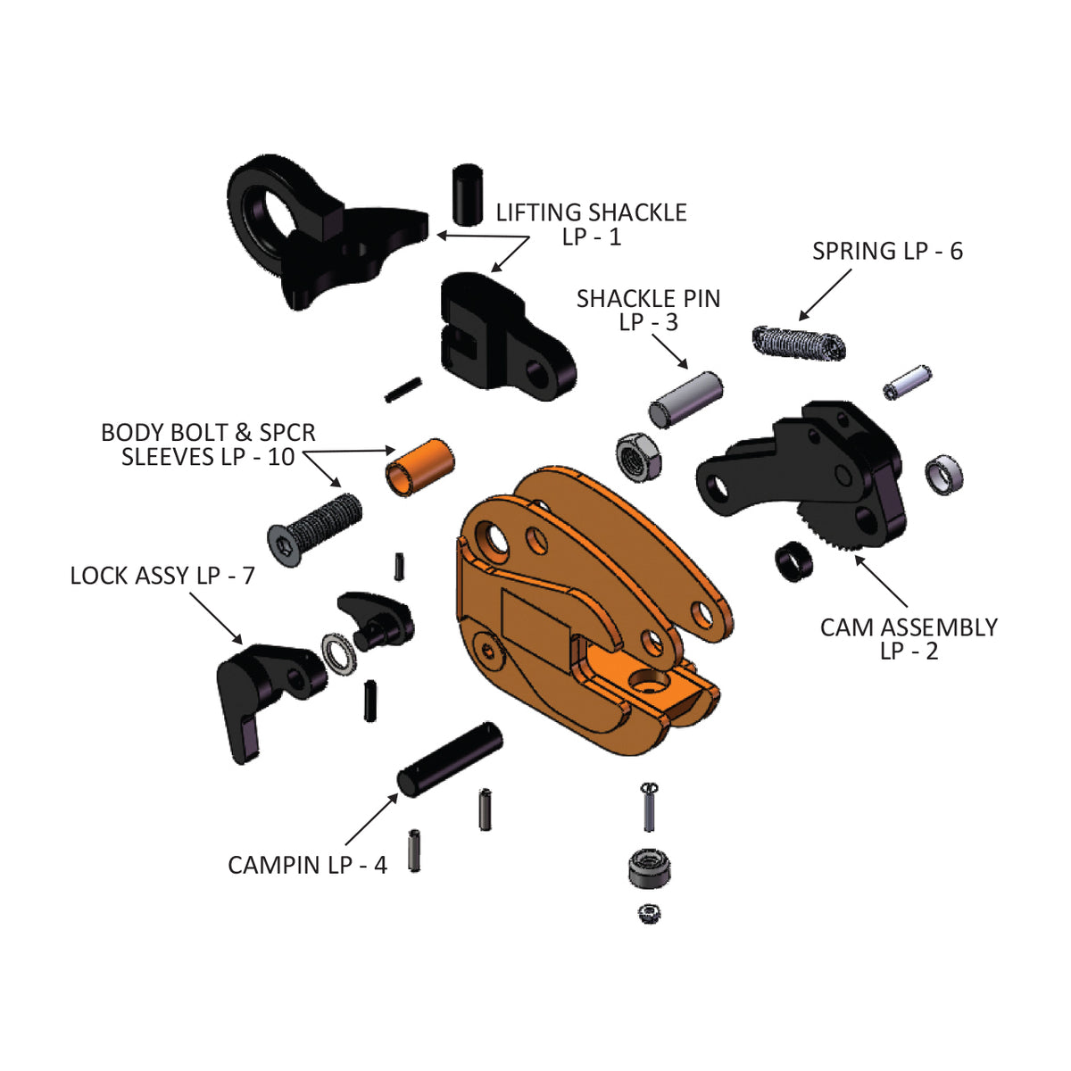Caldwell Lightweight Locking Vertical Plate Clamp