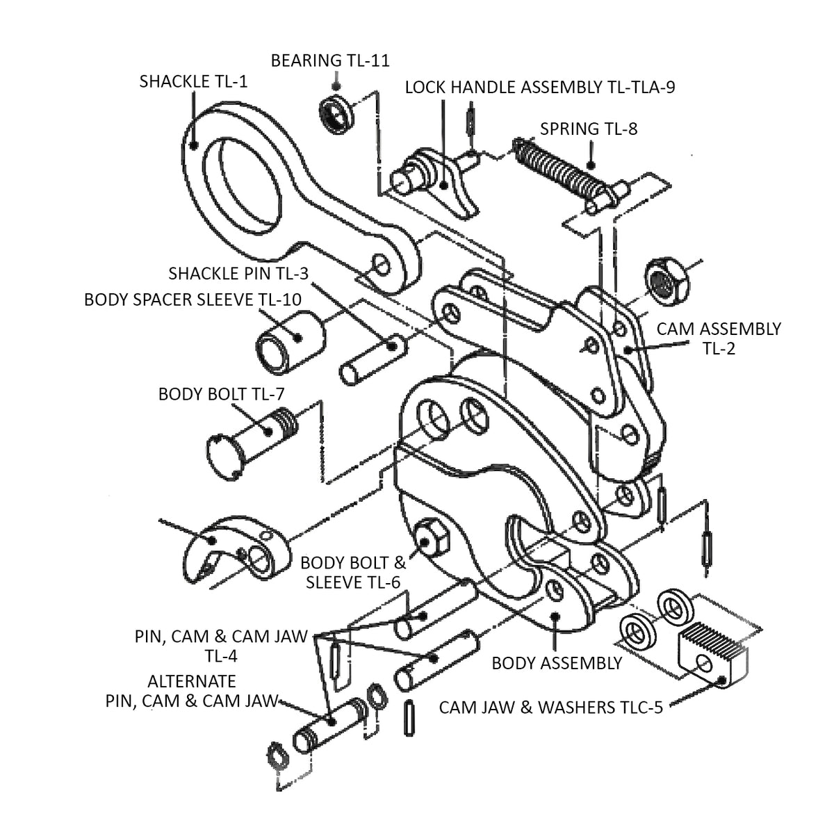 Caldwell Locking Curved Plate and Pipe Clamp